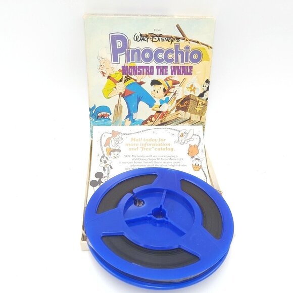 Walt Disney Super 8 Film-Pinocchio Monstro The Whale-Original Release 1940 - Picture 4 of 4
